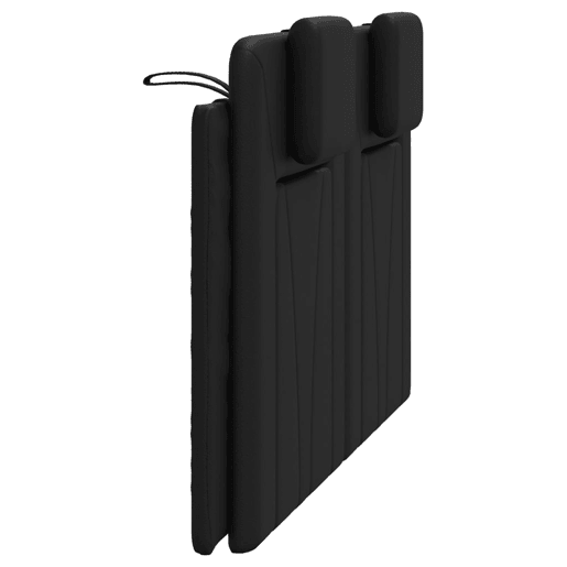 Almofadão de Cabeceira - Cabeceira de cama 140 cm couro artificial preto