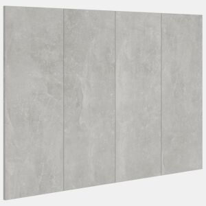Cabeceira - Cabeceira de cama cama 120x1,5x80 cm derivados madeira cimento cinzento