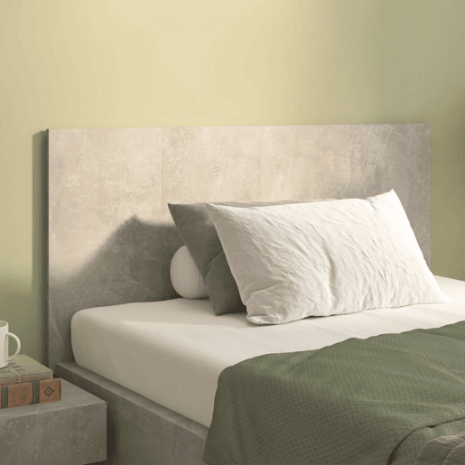 Cabeceira - Cabeceira de cama cama 120x1,5x80 cm derivados madeira cimento cinzento