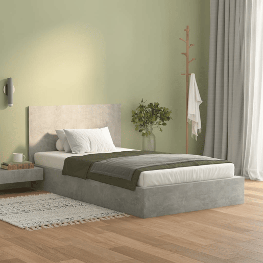 Cabeceira - Cabeceira de cama cama 120x1,5x80 cm derivados madeira cimento cinzento