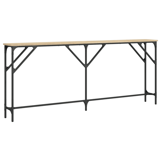 Mesa Consola - Mesa De Entrada 180x23x75 cm derivados de madeira carvalho sonoma