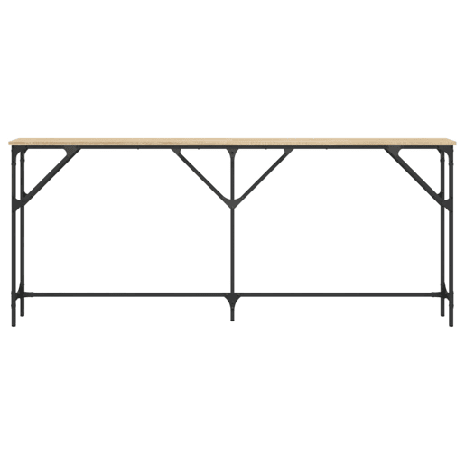 Mesa Consola - Mesa De Entrada 180x23x75 cm derivados de madeira carvalho sonoma
