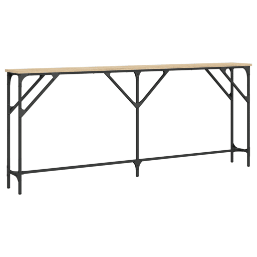 Mesa Consola - Mesa De Entrada 180x23x75 cm derivados de madeira carvalho sonoma