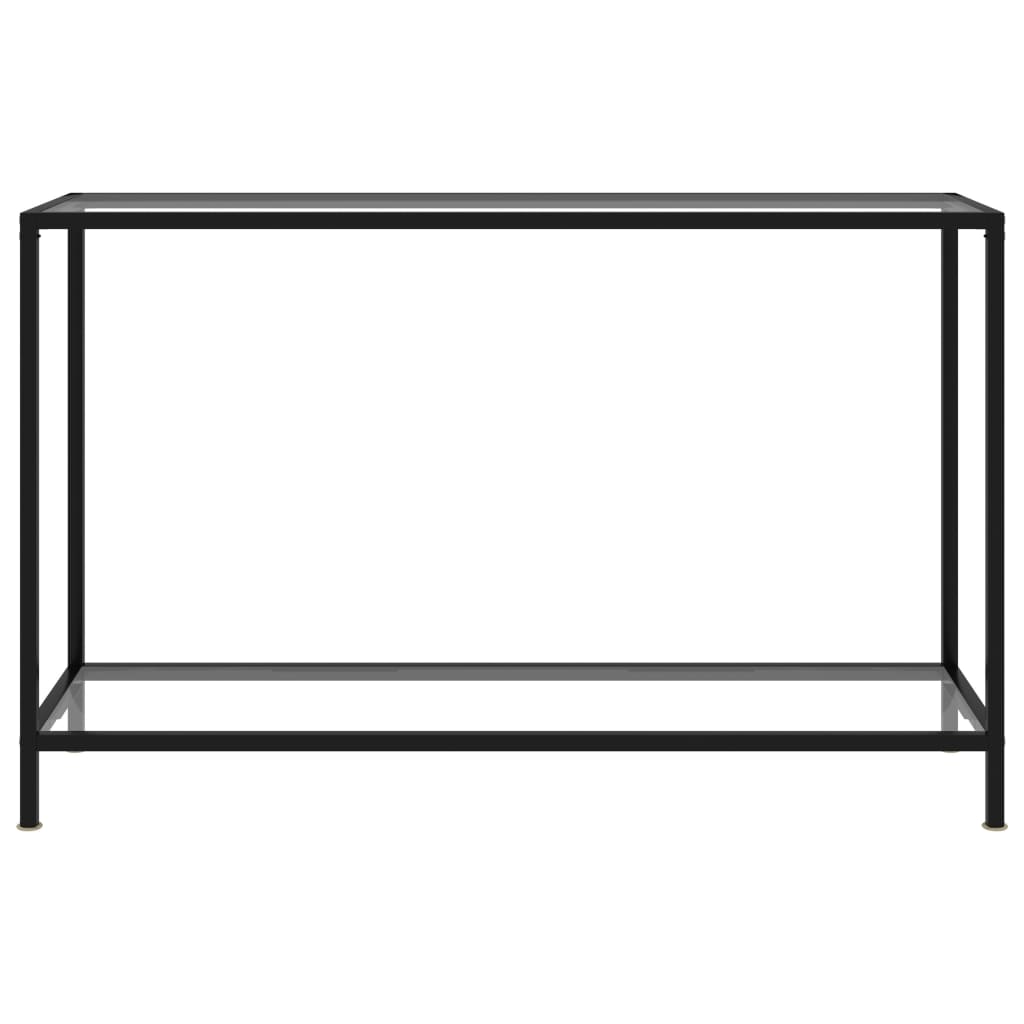 Mesa de consola - mesa de entrada transparente vidrio templado 120x35x75 cm