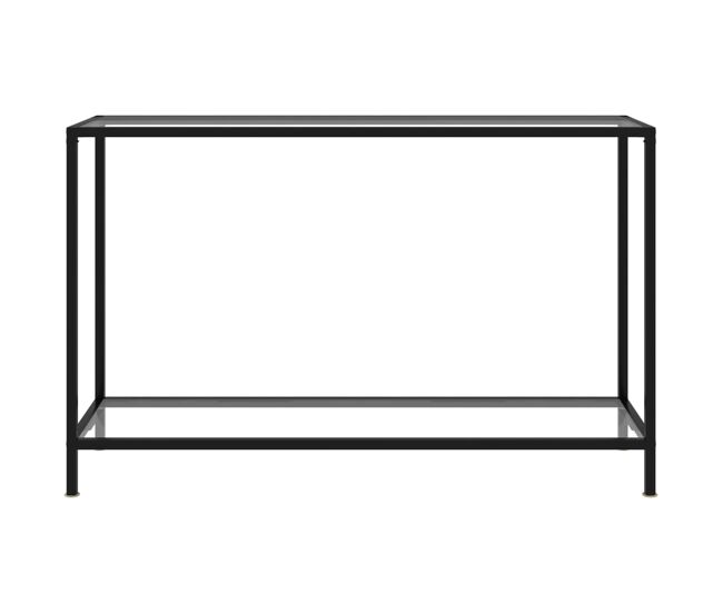 Mesa de consola - mesa de entrada transparente vidrio templado 120x35x75 cm