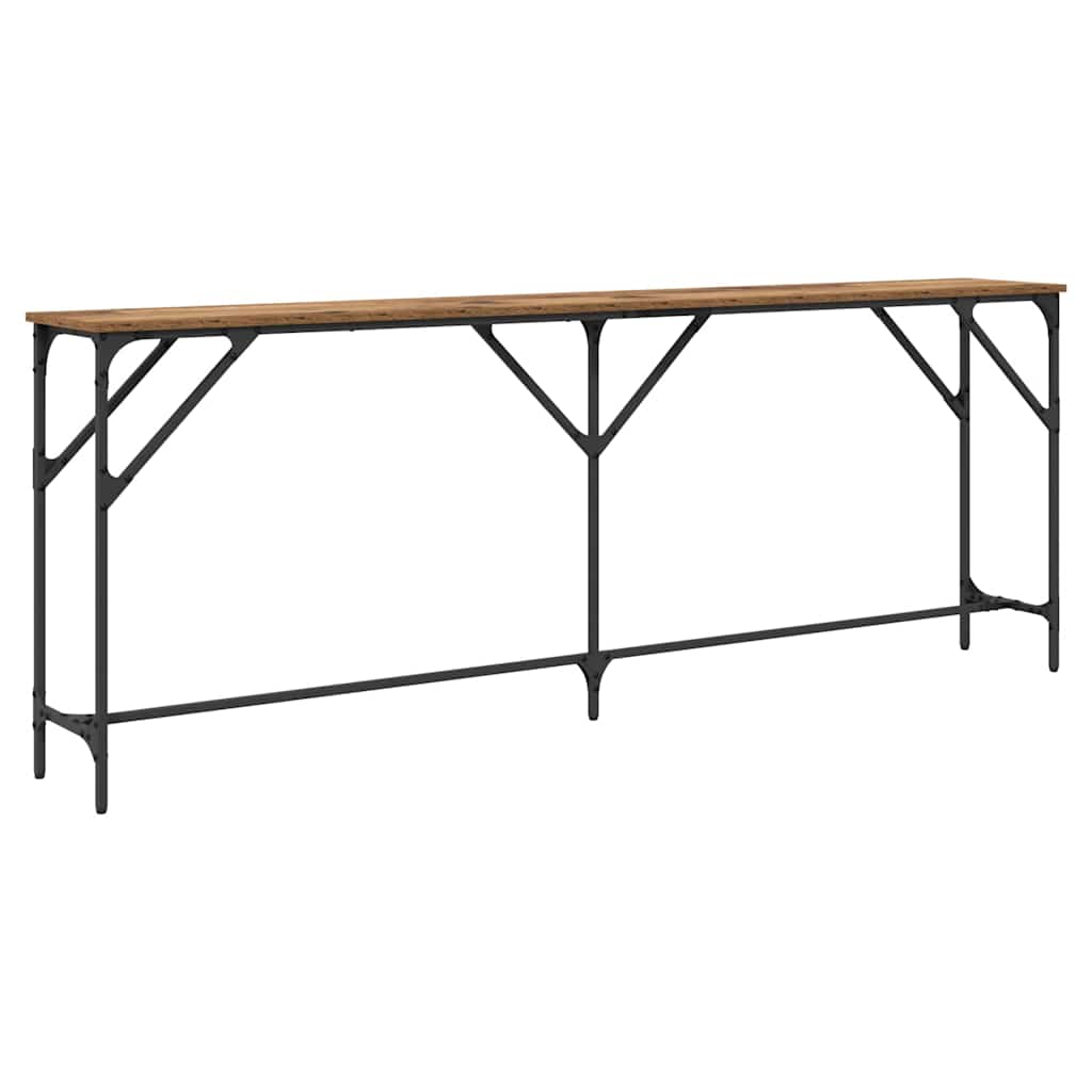 Mesa consola - mesa de entrada madera vieja 200 x 29 x 75 cm