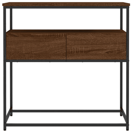 Mesa Consola - Mesa De Entrada 75x40x75 cm derivados de madeira carvalho castanho