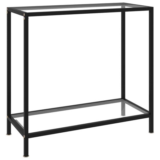 Mesa Consola - Mesa De Entrada 80x35x75 cm vidro temperado transparente