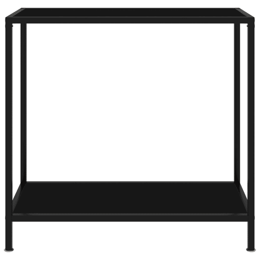 Mesa Consola - Mesa De Entrada 80x35x75 cm vidro temperado preto