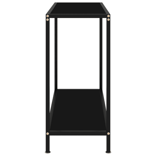 Mesa Consola - Mesa De Entrada 80x35x75 cm vidro temperado preto
