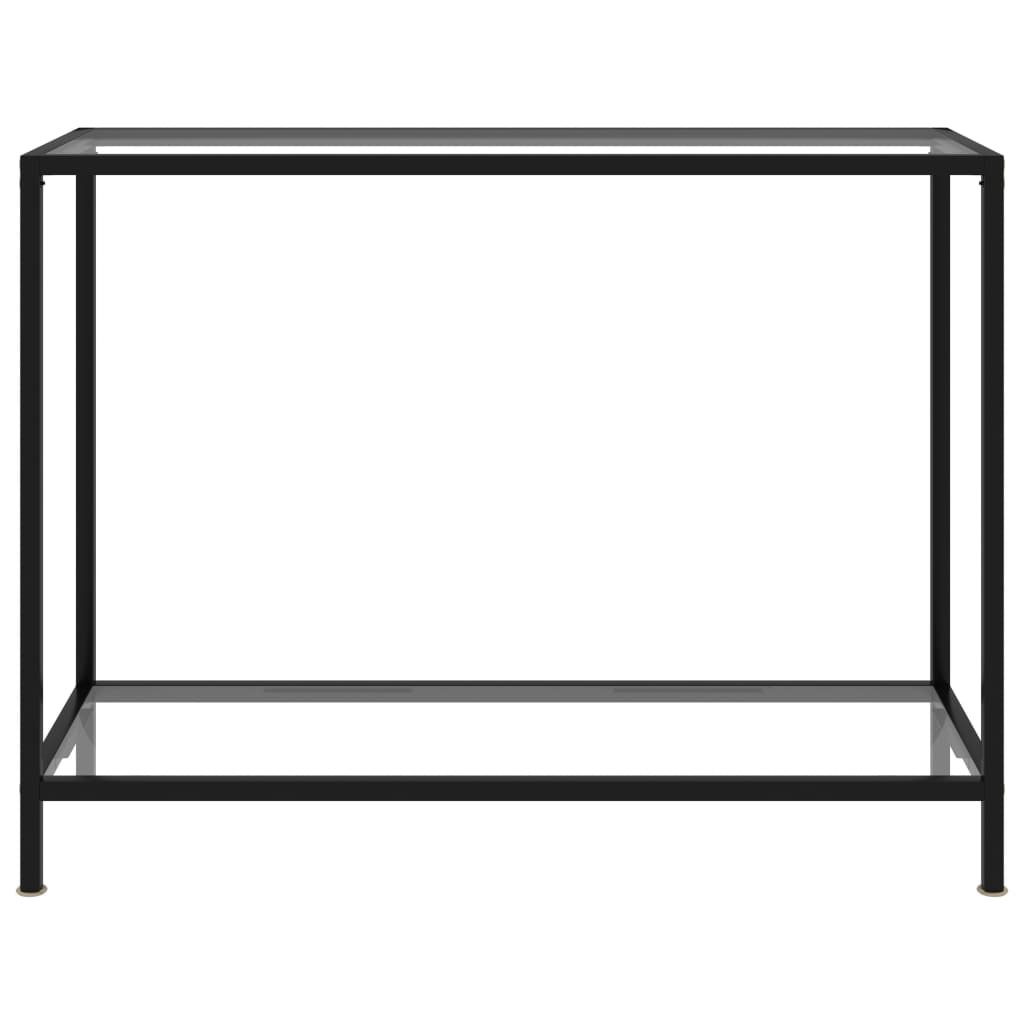 Mesa de consola - mesa de entrada transparente vidrio templado 100x35x75 cm