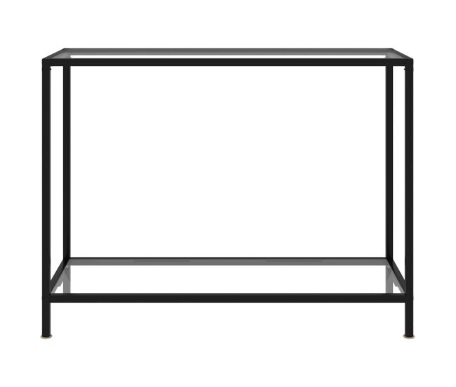 Mesa de consola - mesa de entrada transparente vidrio templado 100x35x75 cm