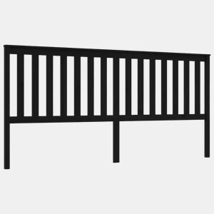 Cabeceira - Cabeceira de cama 206x6x101 cm pinho maciço preto