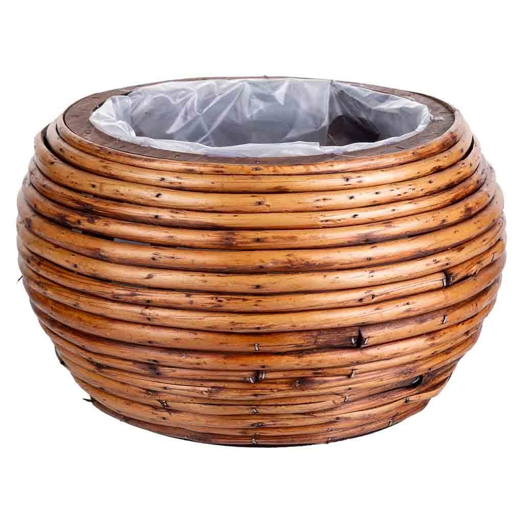 Cesto de bambú redondo