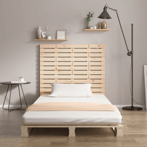 Cabeceira - Cabeceira de cama de parede 146x3x91,5 cm madeira de pinho maciça