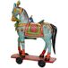 Figura decoracion de madera caballo pintado artesanal Figura decoracion de madera caballo pintado artesanal Multicolor