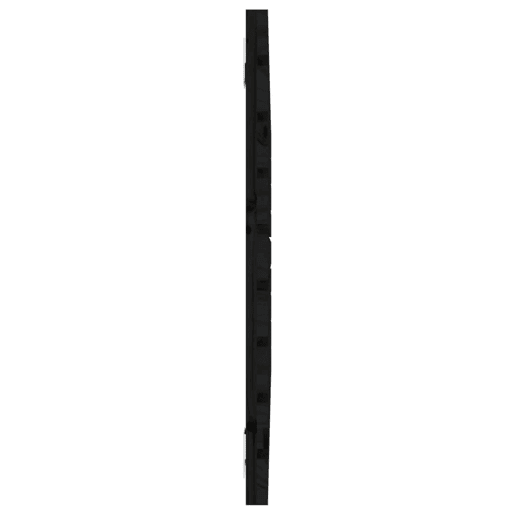 Cabeceira - Cabeceira de cama de parede 81x3x63 cm madeira de pinho maciça preto