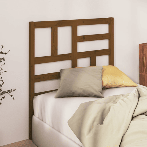 Cabeceira - Cabeceira de cama 81x4x104 cm pinho maciço castanho mel