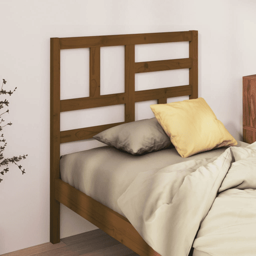 Cabeceira - Cabeceira de cama 81x4x104 cm pinho maciço castanho mel