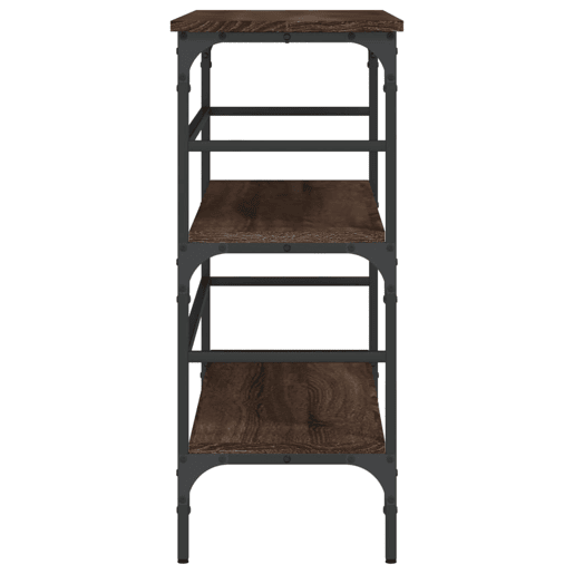 Mesa Consola - Mesa De Entrada 100x32x75 cm derivados madeira carvalho castanho