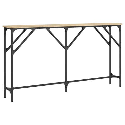 Mesa Consola - Mesa De Entrada 140x23x75 cm derivados de madeira carvalho sonoma