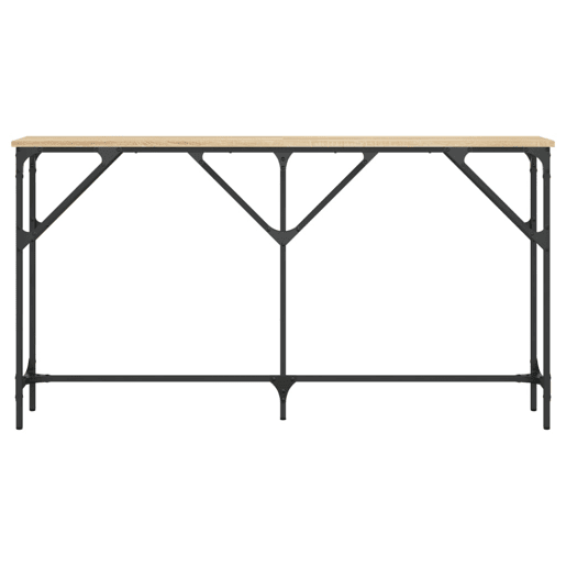 Mesa Consola - Mesa De Entrada 140x23x75 cm derivados de madeira carvalho sonoma