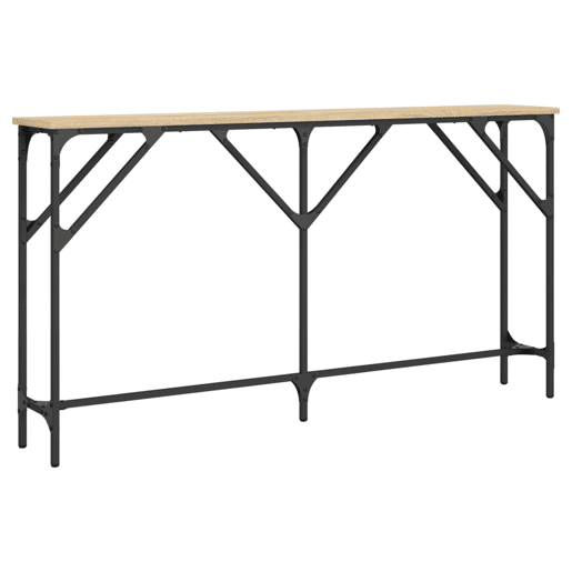 Mesa Consola - Mesa De Entrada 140x23x75 cm derivados de madeira carvalho sonoma