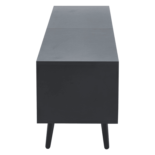 Móvel de TV 180x40x46 cm - Com gavetas e 2 armários - Minimalista com 6 pés de madeira maciça Móvel de TV 180x40x46 cm - Com gavetas e 2 armários - Minimalista com 6 pés de madeira maciça