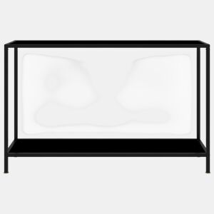 Mesa Consola - Mesa De Entrada 120x35x75 cm vidro temperado preto
