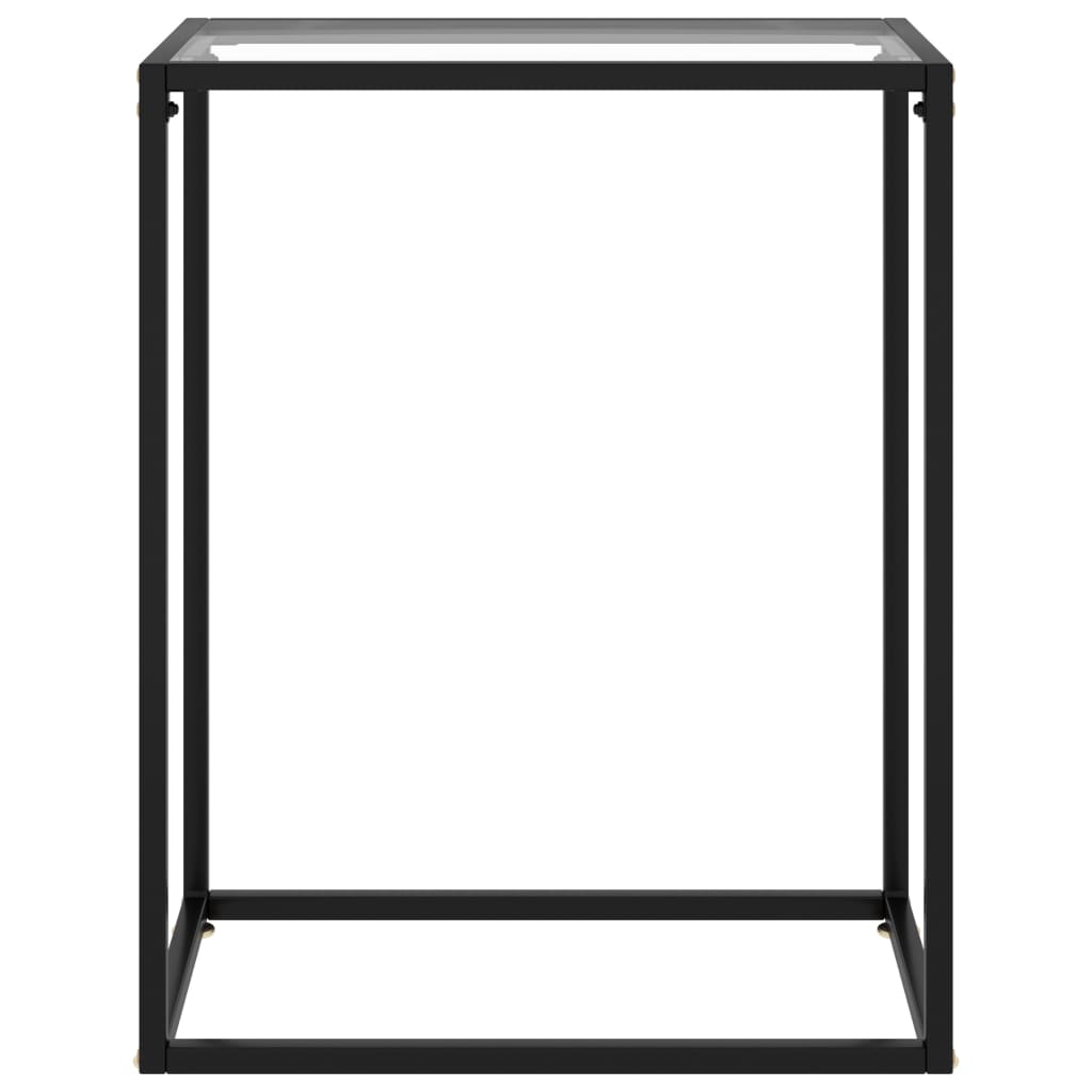 Mesa consola - mesa de entrada vidrio templado transparente 60x35x75 cm