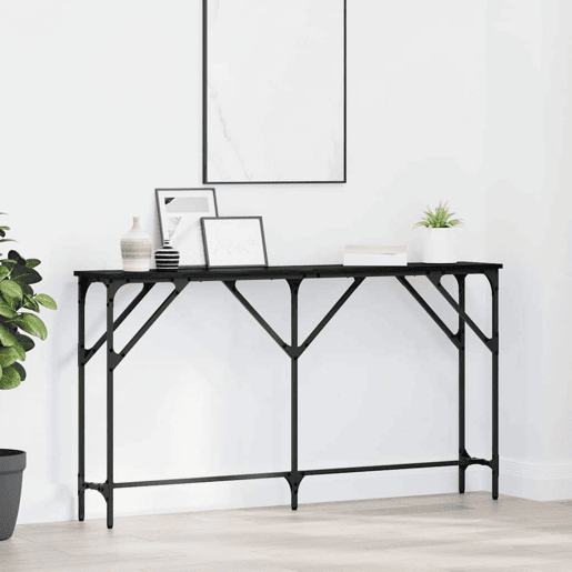 Mesa Consola - Mesa De Entrada Carvalho preto 140 x 23 x 75 cm