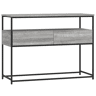 Mesa Consola - Mesa De Entrada 100x40x75 cm derivados de madeira cinzento sonoma