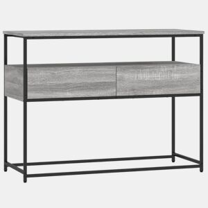 Mesa Consola - Mesa De Entrada 100x40x75 cm derivados de madeira cinzento sonoma