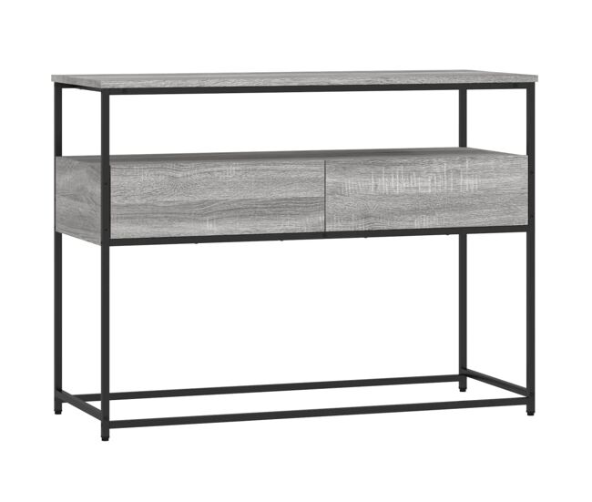 Mesa consola - mesa de entrada madera de ingeniería gris sonoma 100x40x75 cm