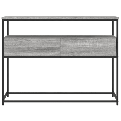 Mesa Consola - Mesa De Entrada 100x40x75 cm derivados de madeira cinzento sonoma