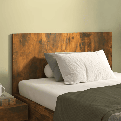 Cabeceira - Cabeceira de cama cama 120x1,5x80 cm derivados madeira carvalho fumado
