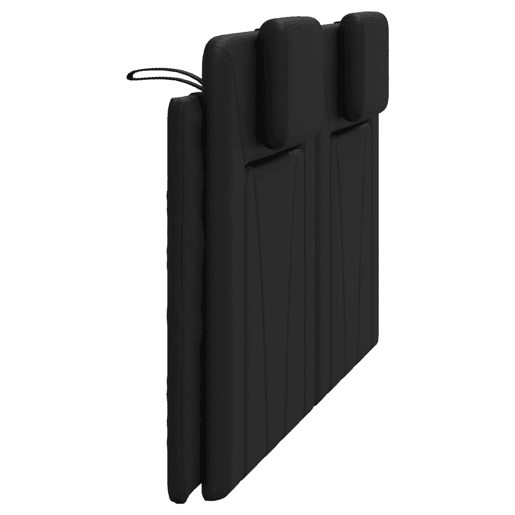Almofadão de Cabeceira - Cabeceira de cama 160 cm couro artificial preto