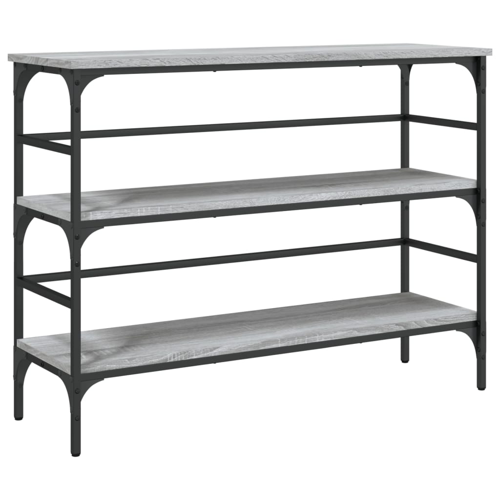 Mesa consola - mesa de entrada madera de ingeniería gris sonoma 100x32x75 cm