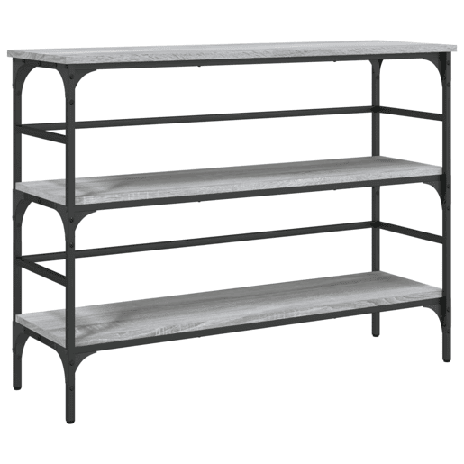 Mesa Consola - Mesa De Entrada 100x32x75 cm derivados de madeira cinzento sonoma