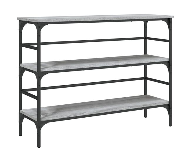 Mesa consola - mesa de entrada madera de ingeniería gris sonoma 100x32x75 cm