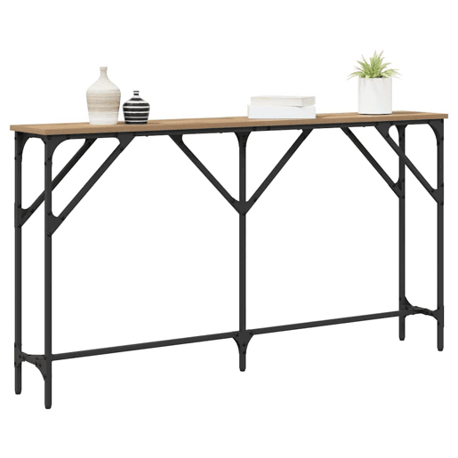 Mesa Consola - Mesa De Entrada carvalho artisiano 140 x 23 x 75 cm Mesa Consola - Mesa De Entrada carvalho artisiano 140 x 23 x 75 cm