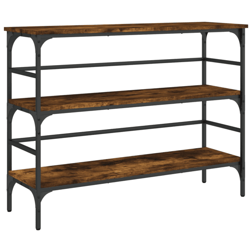 Mesa Consola - Mesa De Entrada 100x32x75 cm derivados de madeira carvalho fumado