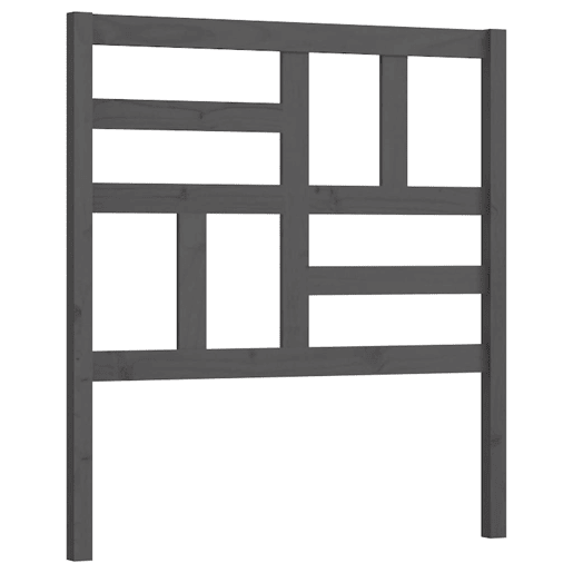 Cabeceira - Cabeceira de cama 96x4x104 cm pinho maciço cinzento