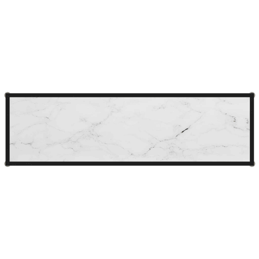 Mesa Consola - Mesa De Entrada 120x35x75 cm vidro temperado branco