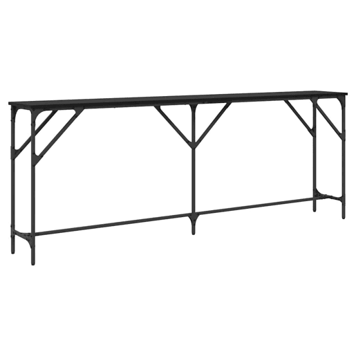 Mesa Consola - Mesa De Entrada Carvalho preto 200 x 29 x 75 cm
