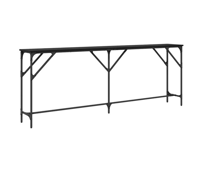 Mesa consola - mesa de entrada roble negro 200 x 29 x 75 cm