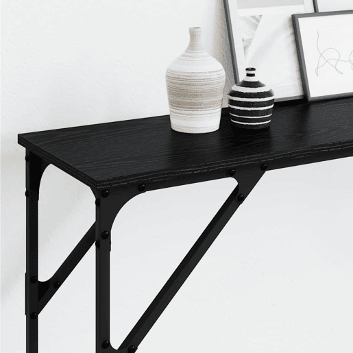Mesa Consola - Mesa De Entrada Carvalho preto 200 x 29 x 75 cm