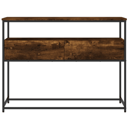 Mesa Consola - Mesa De Entrada 100x40x75 cm derivados de madeira carvalho fumado