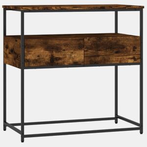 Mesa Consola - Mesa De Entrada 75x40x75 cm derivados de madeira carvalho fumado