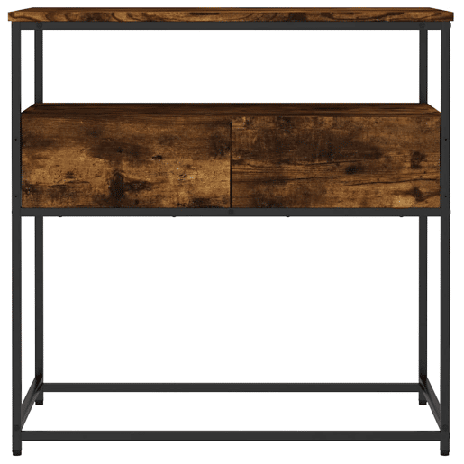 Mesa Consola - Mesa De Entrada 75x40x75 cm derivados de madeira carvalho fumado